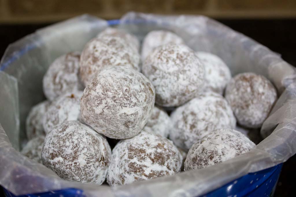 A close-up photo of Bourbon Balls