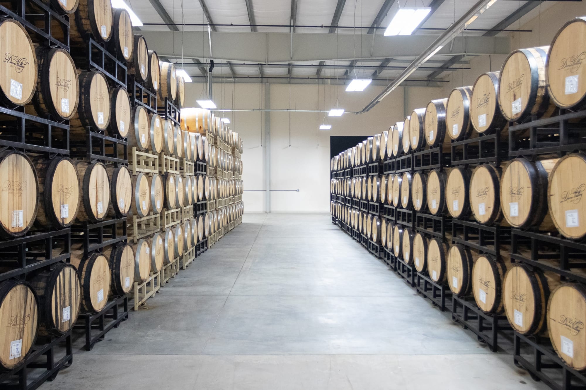 Davis Valley Distillery Barrel Warehouse Photo