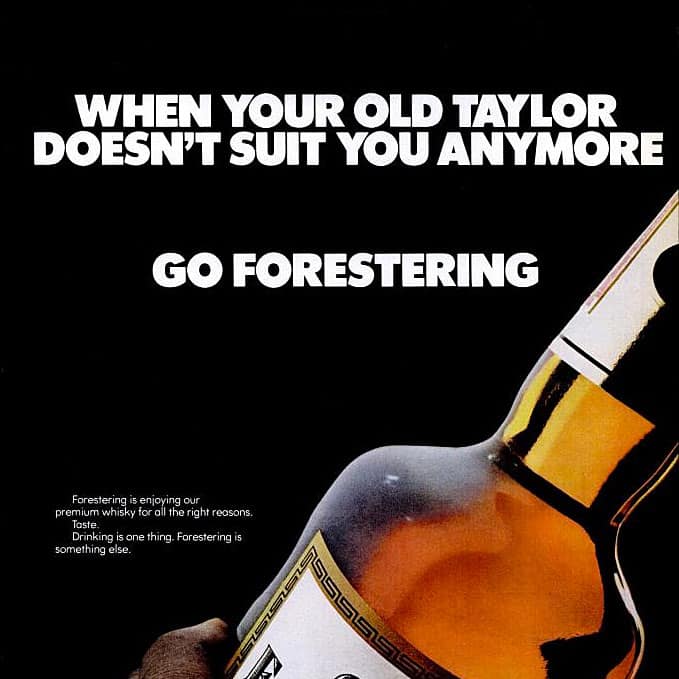 Old Forester Bourbon Ad Circa1973