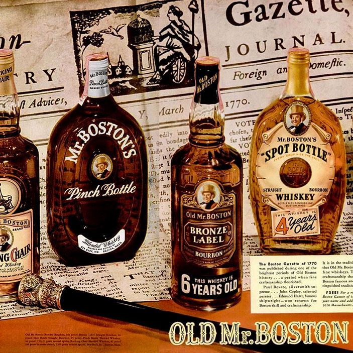 Old Mr Boston Bourbon Circa 1972