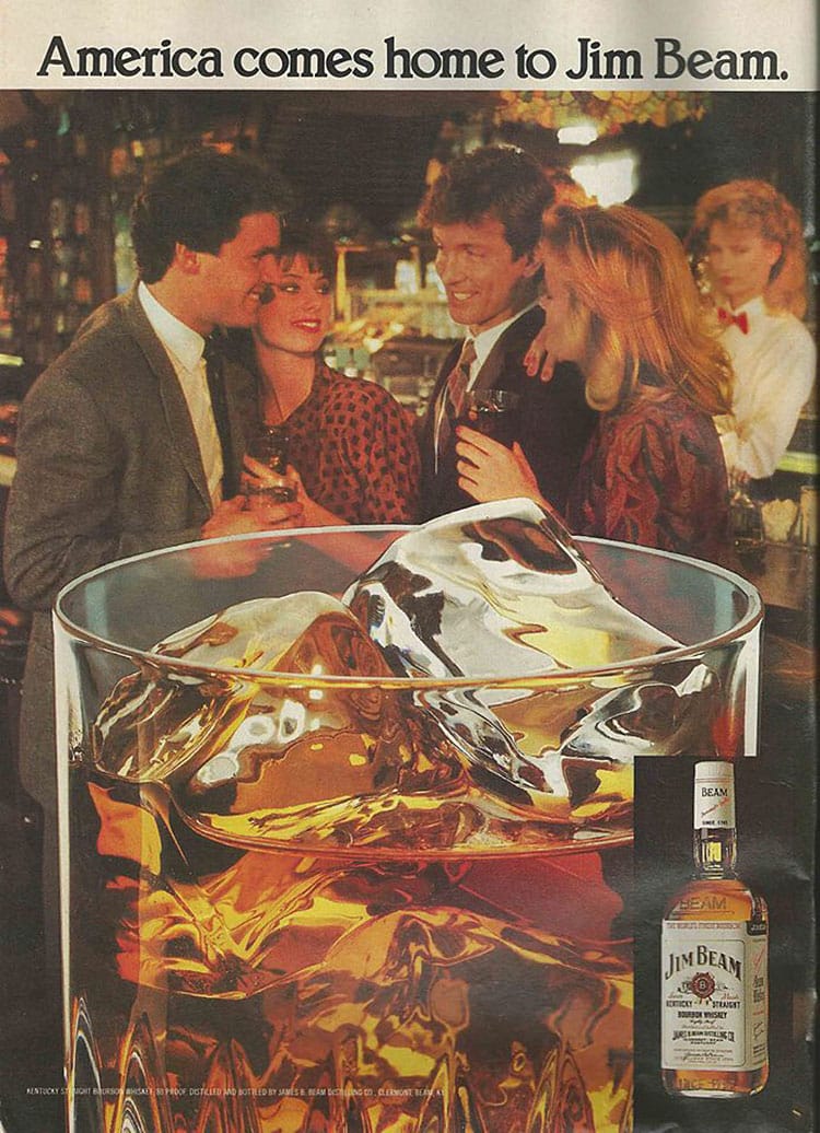 Jim Beam Bourbon Ad Circa 1985 Photo