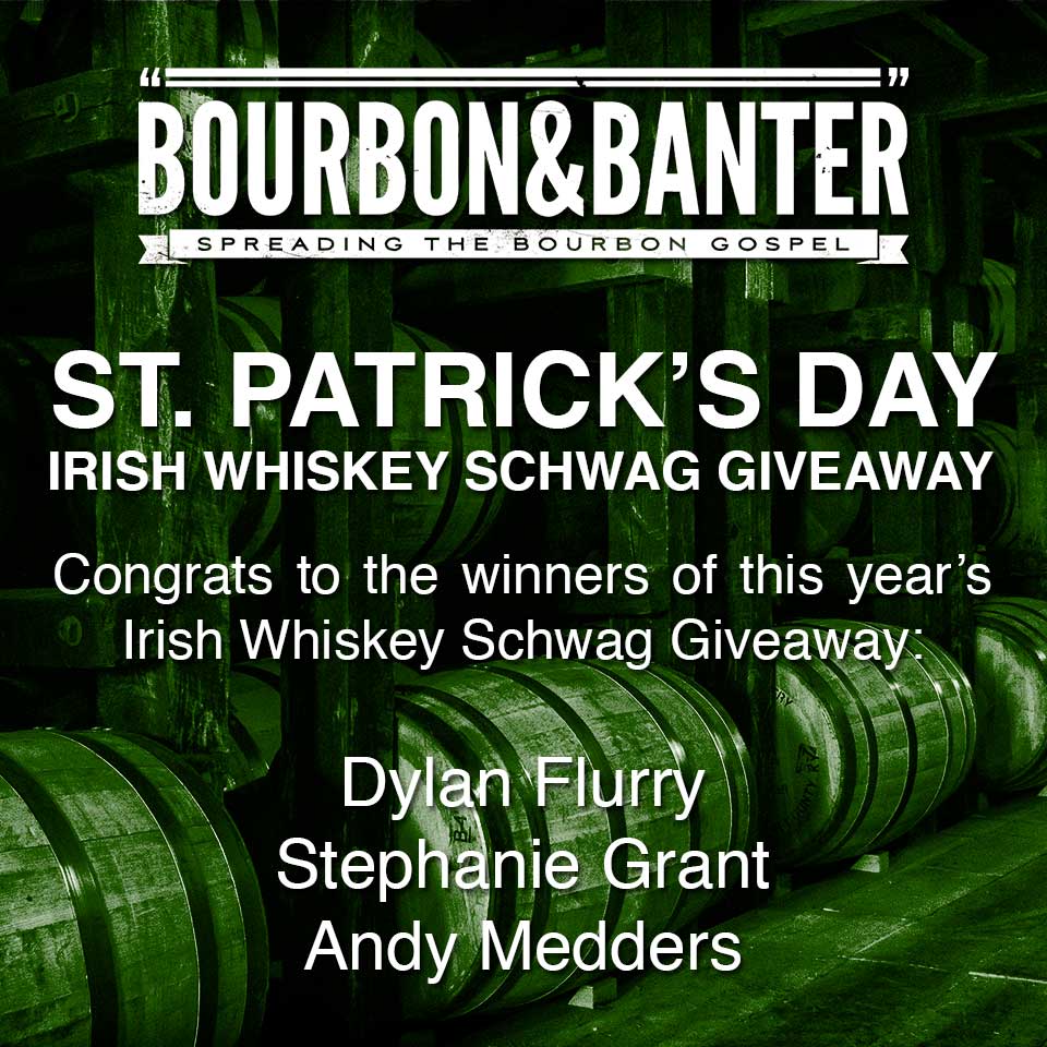 Irish Whiskey Schwag Giveaway Winners