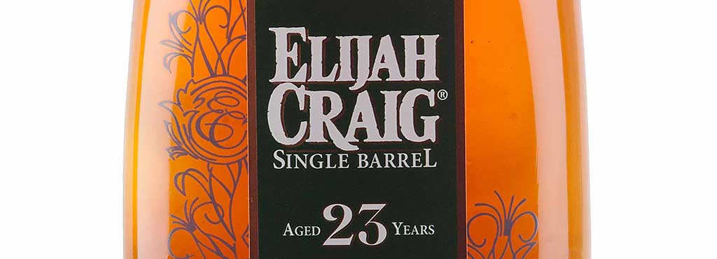 Elijah Craig 23 Year Old Bourbon Label