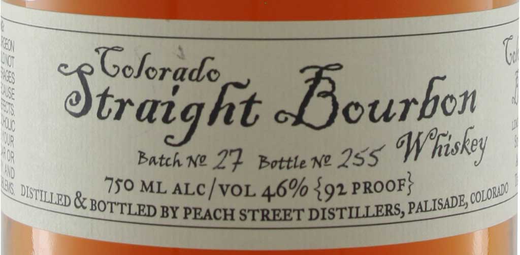 Colorado Straight Bourbon Bottle Header
