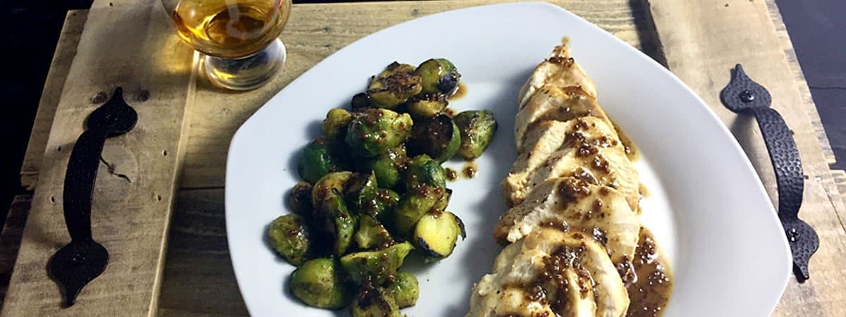 Chicken with Bourbon Sauce Recipe Header