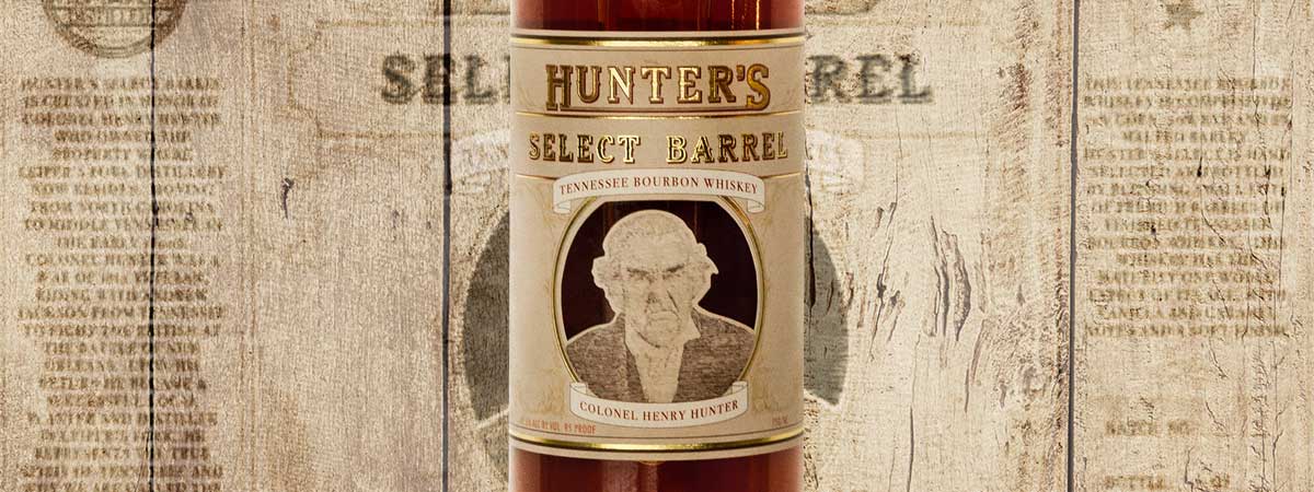 Hunter's Select Barrel Tennessee Bourbon Whiskey Header