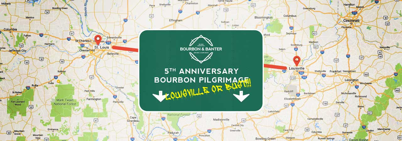 Bourbon & Banter 5th Anniversary Bourbon Pilgrimage Header