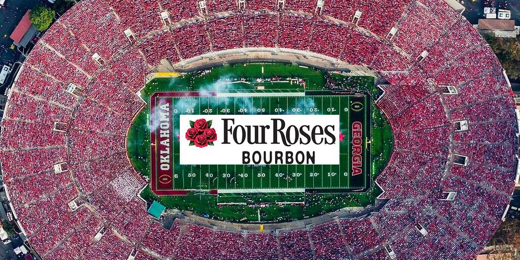 Four Roses Blooms as the Official Bourbon of the Rose Bowl Stadium Header