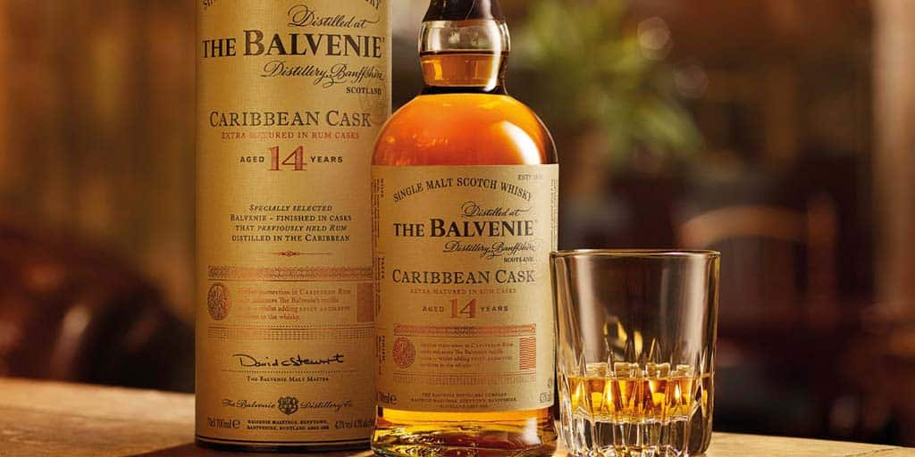 The Balvenie Caribbean Cask 14 Year Old Single Malt Whisky Bottle