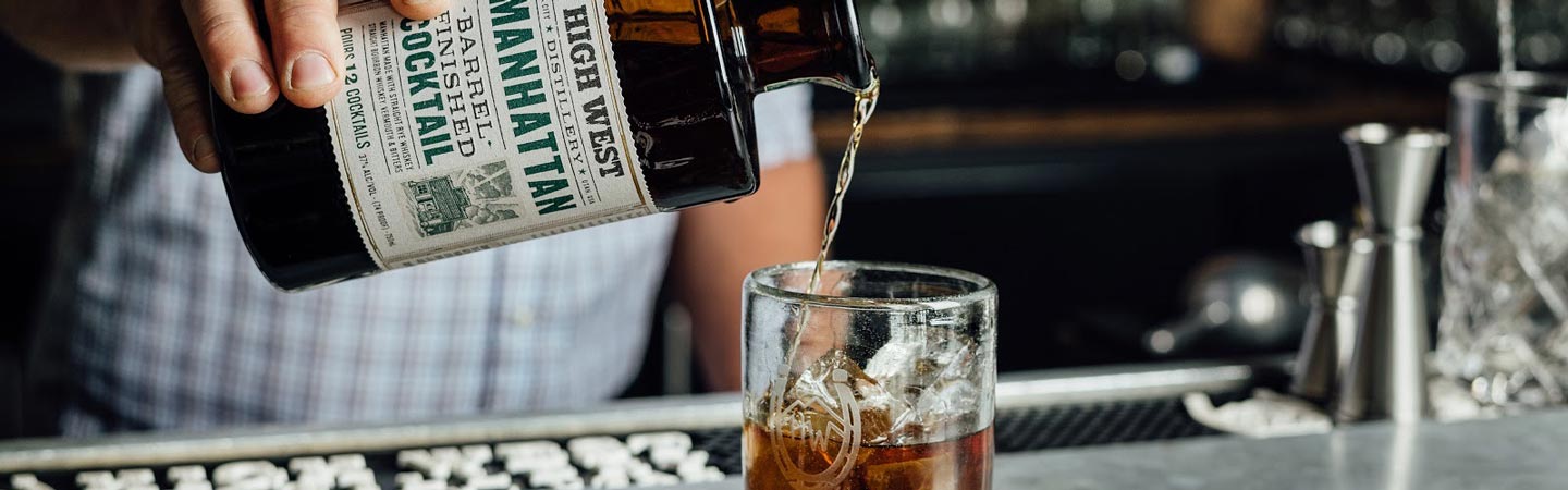 High West Distillery Manhattan Barrel Finished Cocktail Review Header