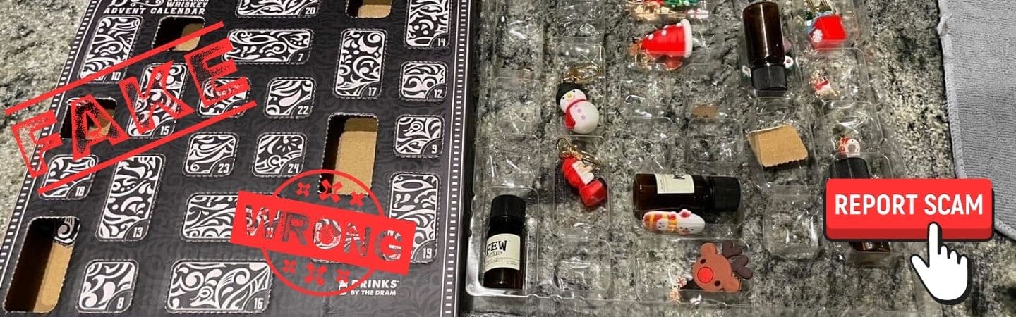 Whiskey Advent Calendar Scam Header