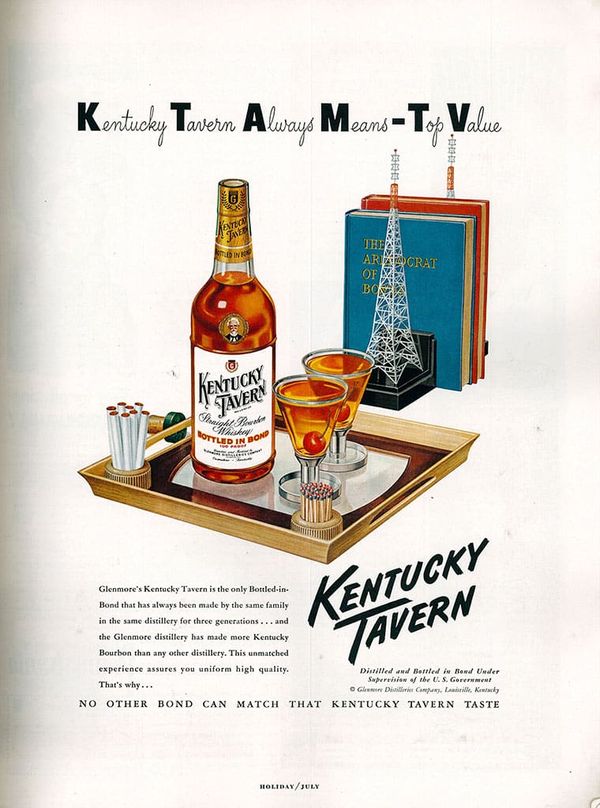 Kentucky Tavern Bourbon Ad Circa 1950 Image