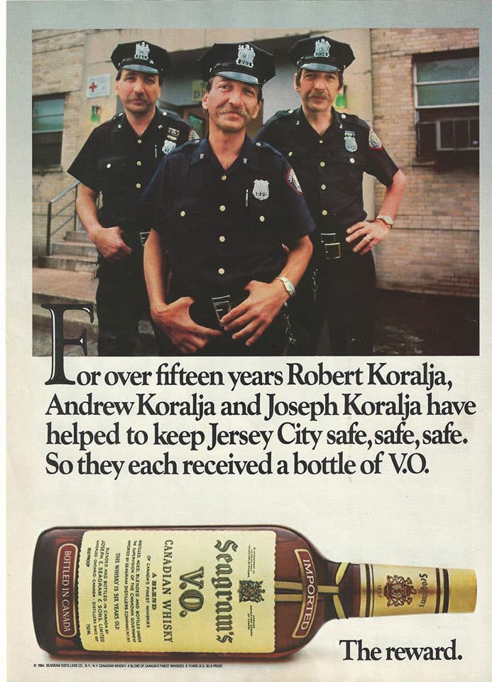 Seagrams Whisky Ad Circa 1985 Photo