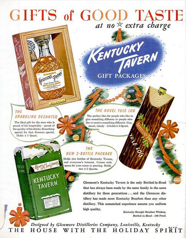Kentucky Tavern Bourbon Ad Circa 1949 Image