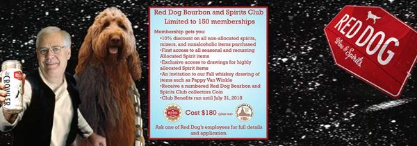 Red Dog Liquor Store Retail Memberships Header