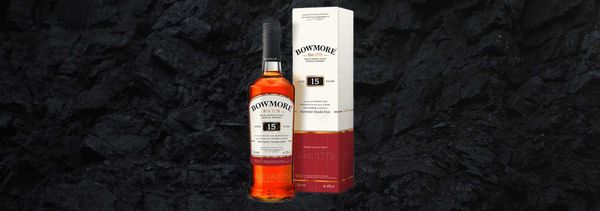 Bowmore Darkest Single Malt Scotch Whisky Bottle Header