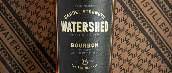 Watershed Distillery Barrel Strength Bourbon Apple Brandy Finish Review Header