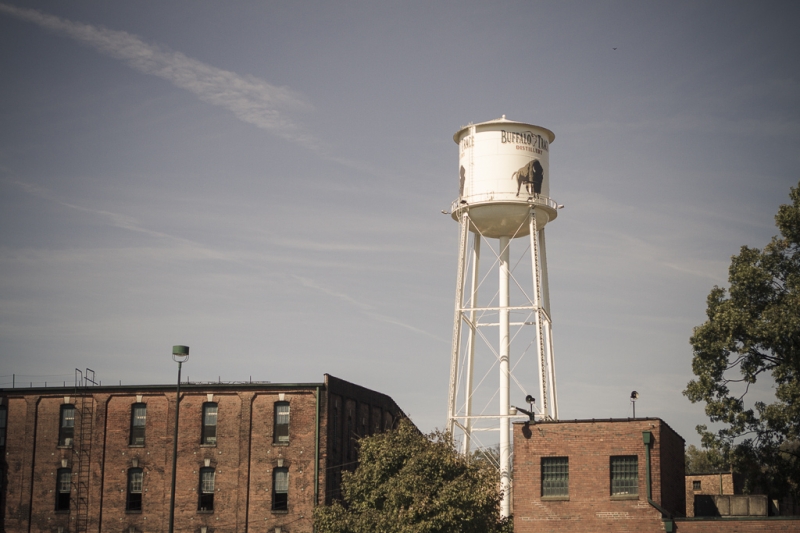 The iconic view as we parked our car and headed in for our hard hat tour at Buffalo Trace. The iconic view as we parked our car and headed in for our hard hat tour at Buffalo Trace.