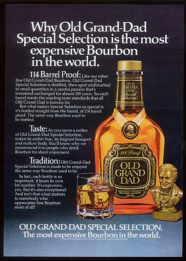 Old Grand Dad Expensive Ad