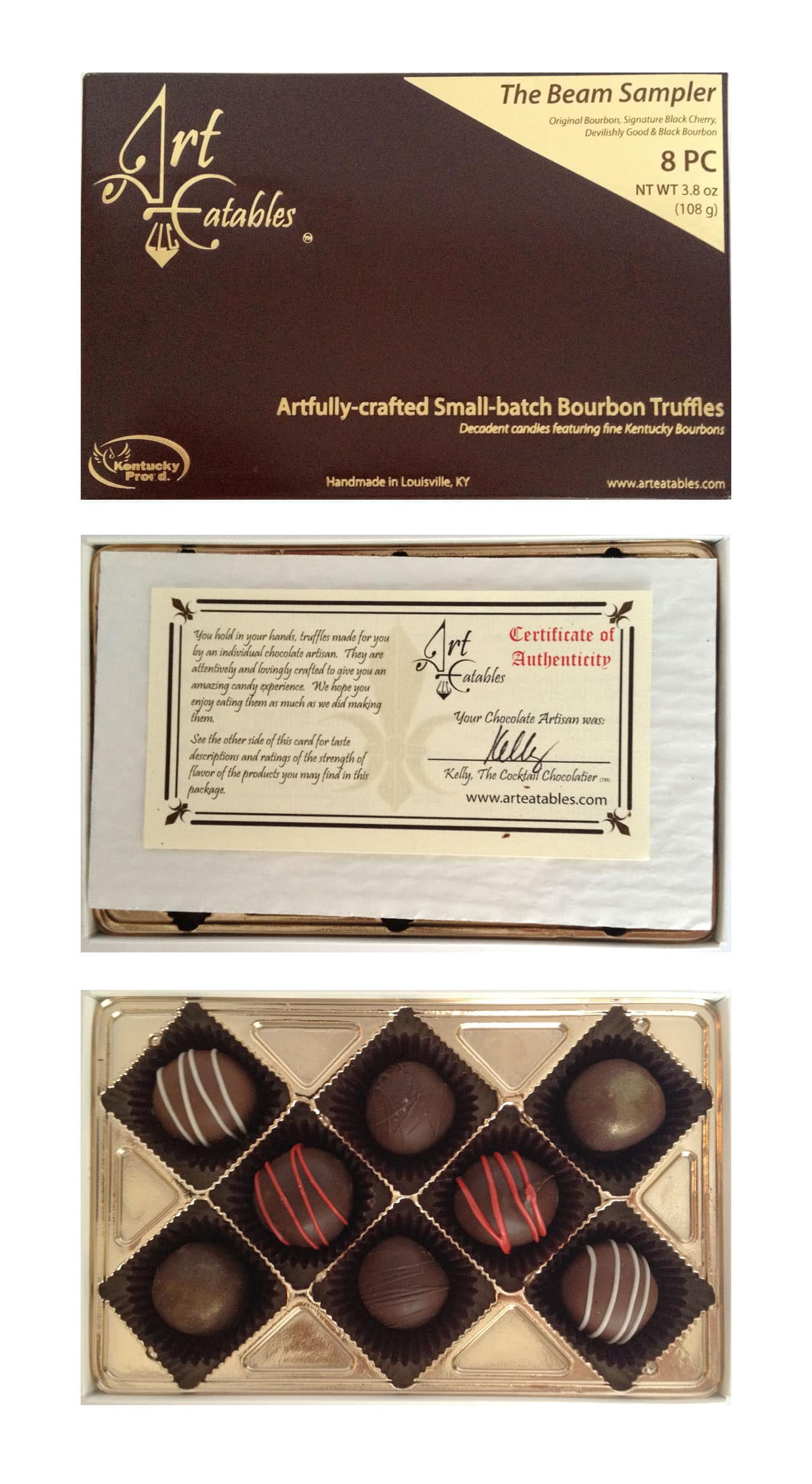 Art Eatables Bourbon Truffles Packaging