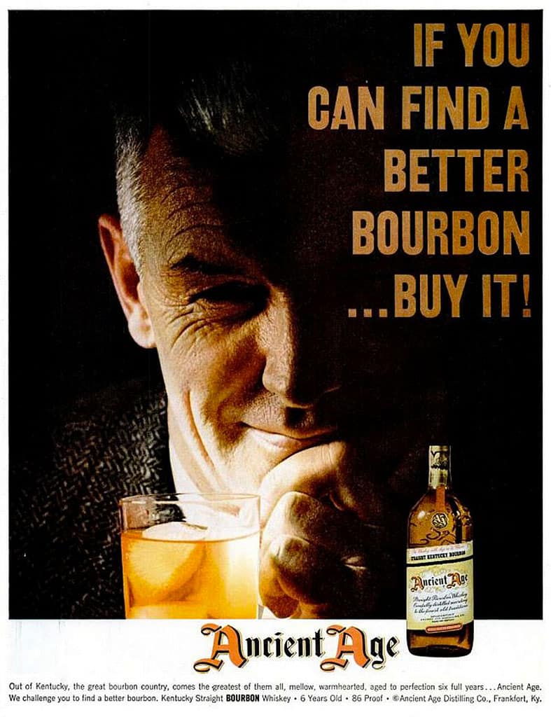 Ancient Age Bourbon Advertisement Circa 1956