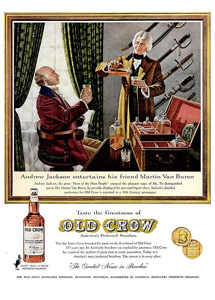 Old Crow Bourbon Advertisement Circa 1960