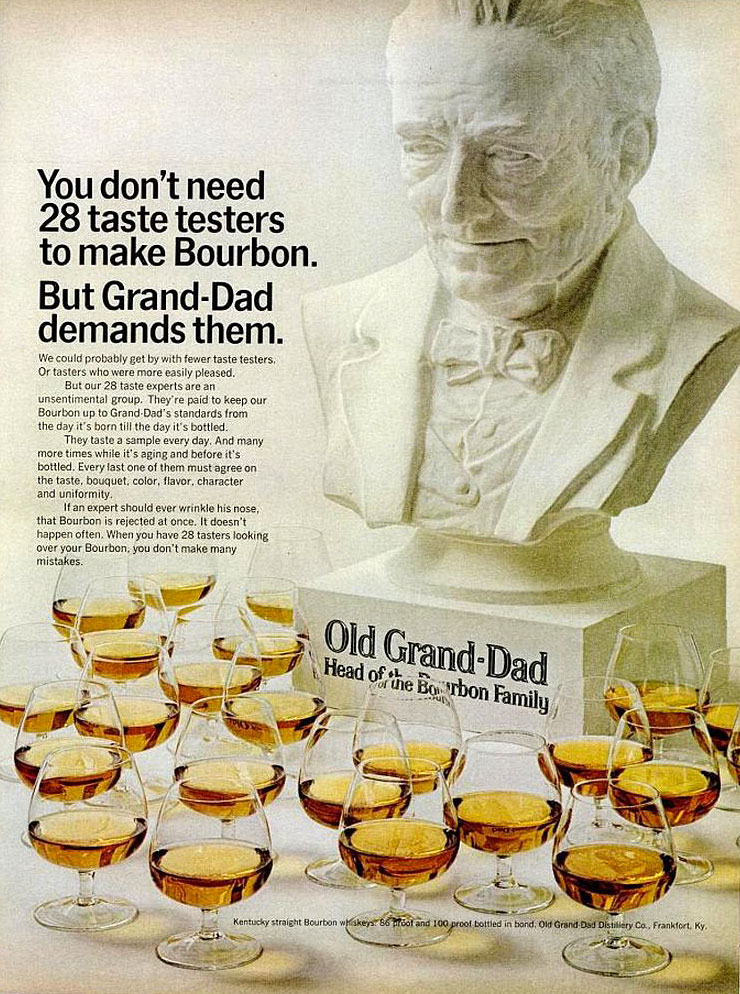 Old Grand Dad Bourbon Advertisement Circa1969