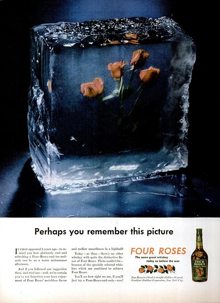 Four Roses Bourbon Ad Circa1945