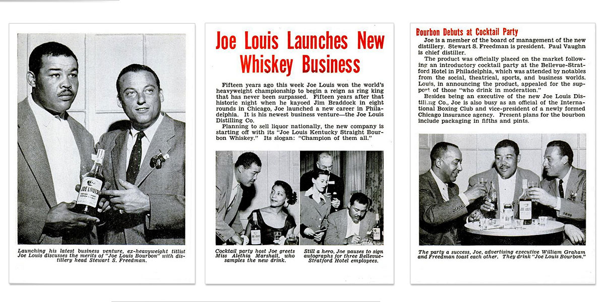 Joe Louis Whiskey Circa 1952