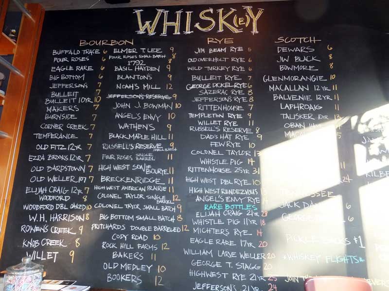 The Old Gold Whiskey List Photo