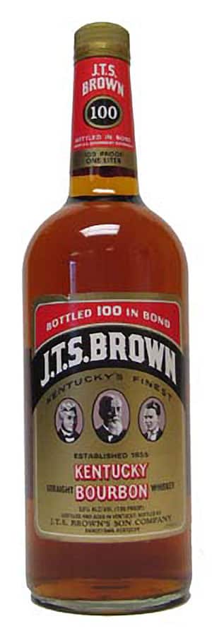 J.T.S. Brown Bottled In Bond Bourbon Bottle