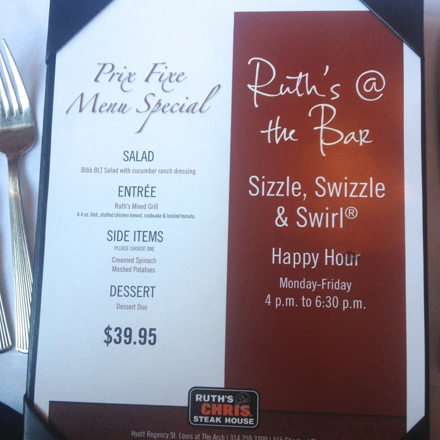 Photo of Ruth's Chris Sizzle, Swizzle & Swirl Happy Hour menu