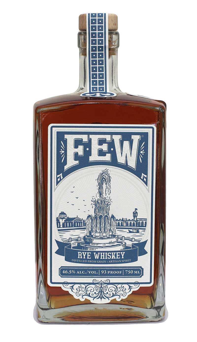 Few Spirits Rye Whiskey Bottle Shot