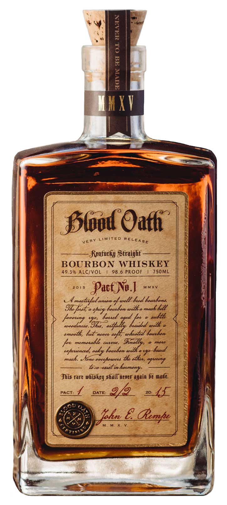 Blood Oath Bourbon Bottle Image