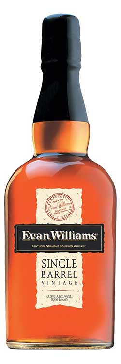 Evan Williams Single Barrel Bourbon Bottle
