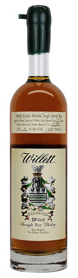 Willett Family Estate Rye Whiskey Bottle Photo