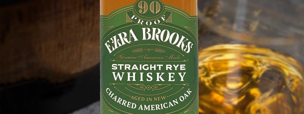 Ezra Brooks Straight Rye Whiskey header